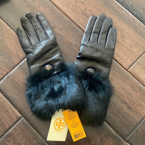 Tory Burch | Accessories | Tory Burch Fur Button Glove | Poshmark